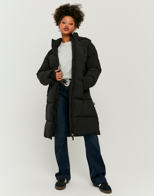Black Long Padded Jacket | TALLY WEiJL