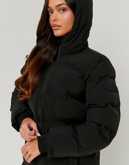 Black Long Padded Jacket | TALLY WEiJL