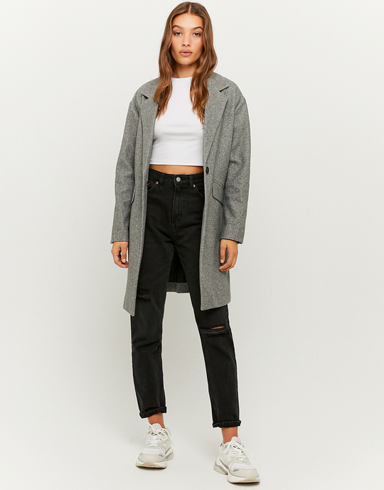 Grauer Mantel | TALLY WEiJL