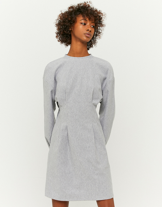 Robe Grise Courte Manches Longues | TALLY WEiJL