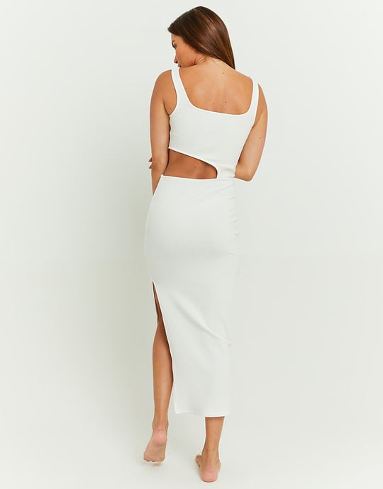 Φόρεμα Basic Maxi Λευκό | TALLY WEiJL