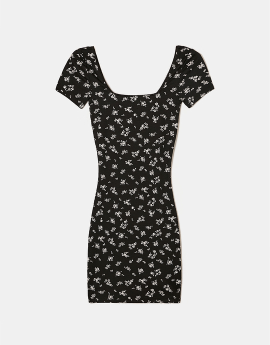 Vestito Corto Aderente A Fiori | TALLY WEiJL