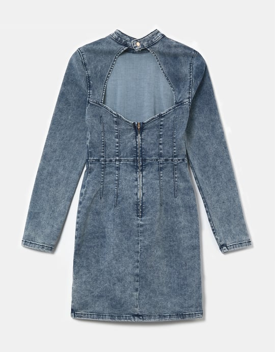 Figurbetontes Midi Jean Kleid | TALLY WEiJL