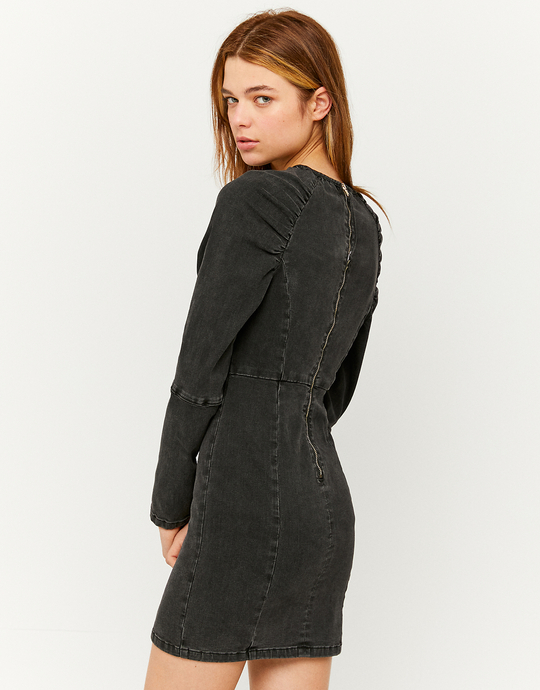 Denim Kleid mit Puffärmeln | TALLY WEiJL