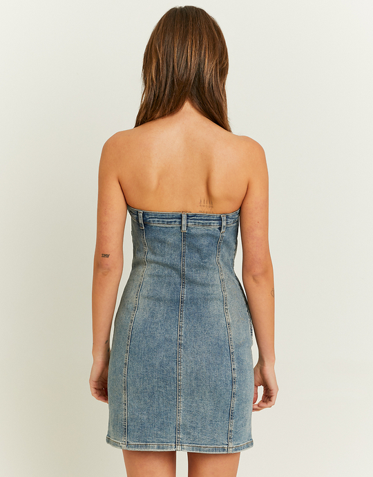 Denim Bustier Bodycon Kleid | TALLY WEiJL