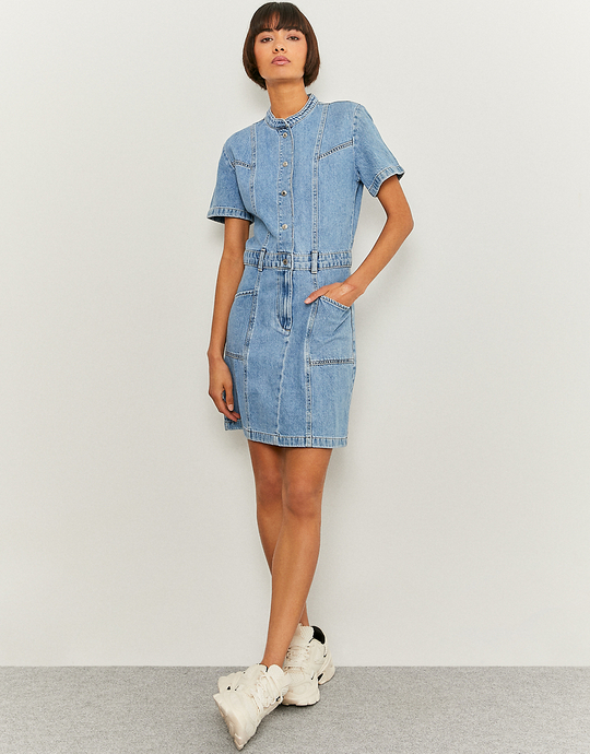 Μπλε basic μίνι φόρεμα | TALLY WEiJL