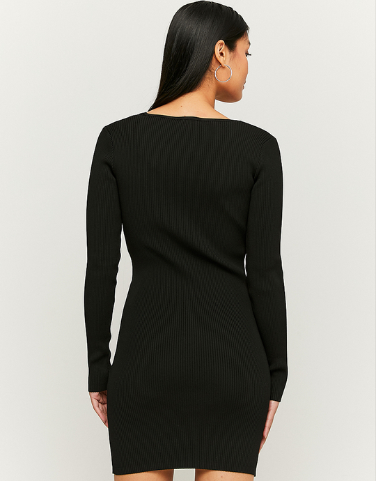 Vestito Corto In Maglia Nero | TALLY WEiJL