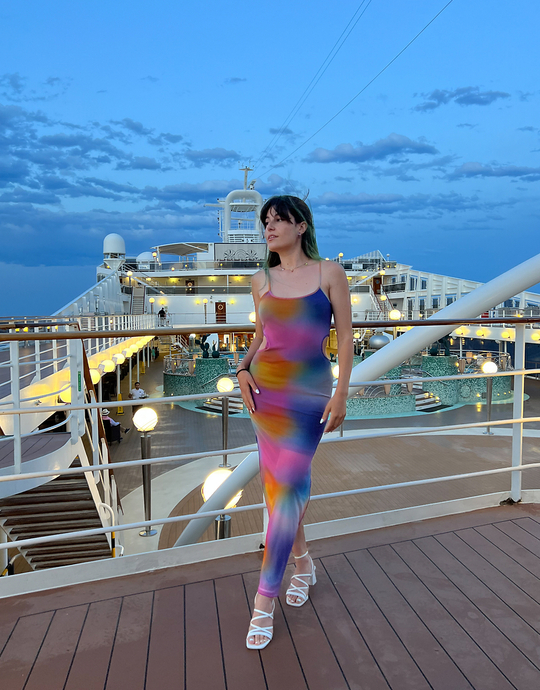 Cut Out Midi Tie Dye Kleid | TALLY WEiJL