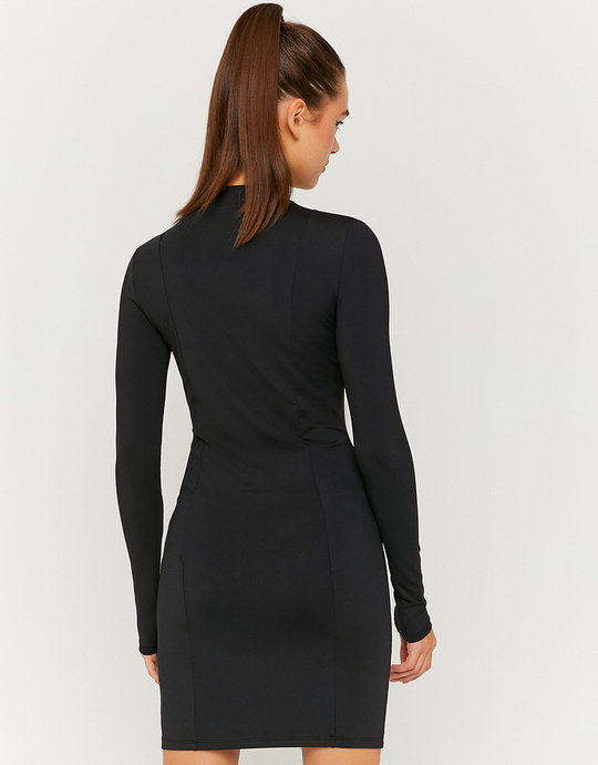 Robe Courte Manches Longues Noire | TALLY WEiJL