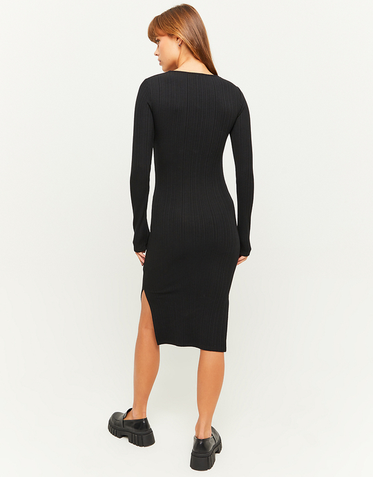 Schwarzes Fitted Midikleid | TALLY WEiJL