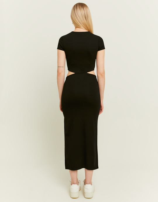 Black Dress with Waist Cut Outs | TALLY WEiJL