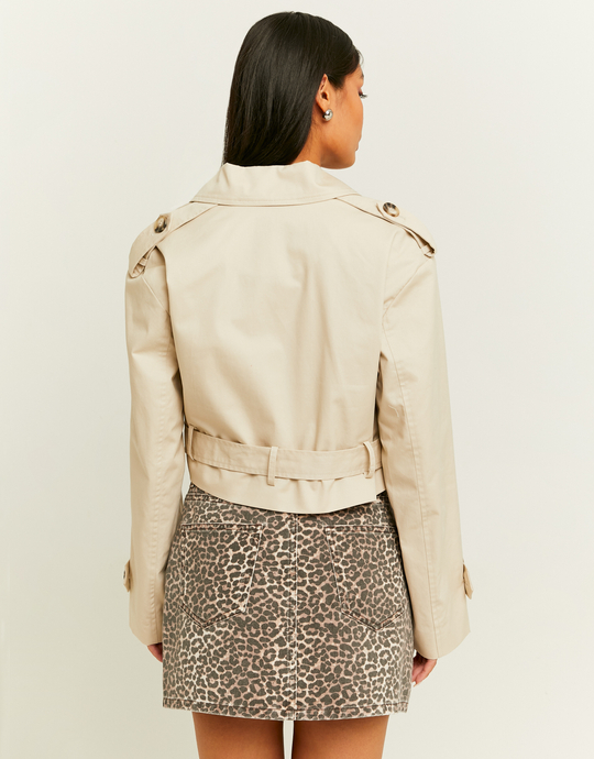 Cappotto Trench Corto Beige | TALLY WEiJL