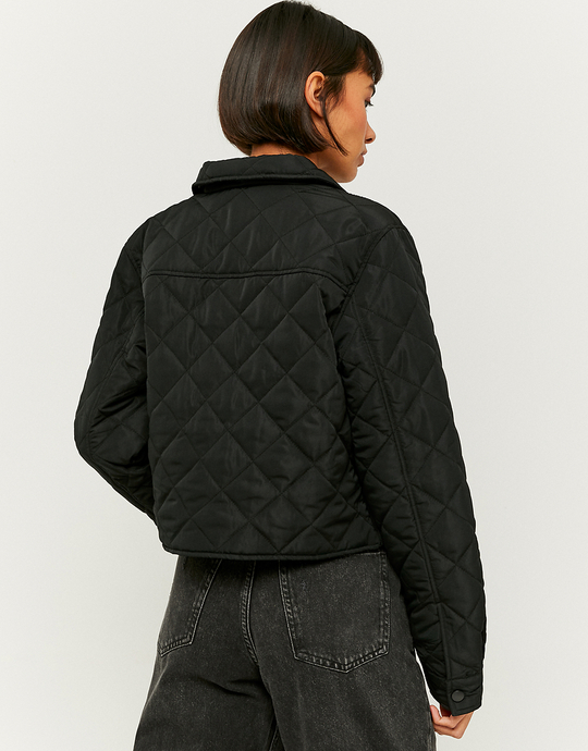 Schwarze kurze gesteppte Jacke | TALLY WEiJL