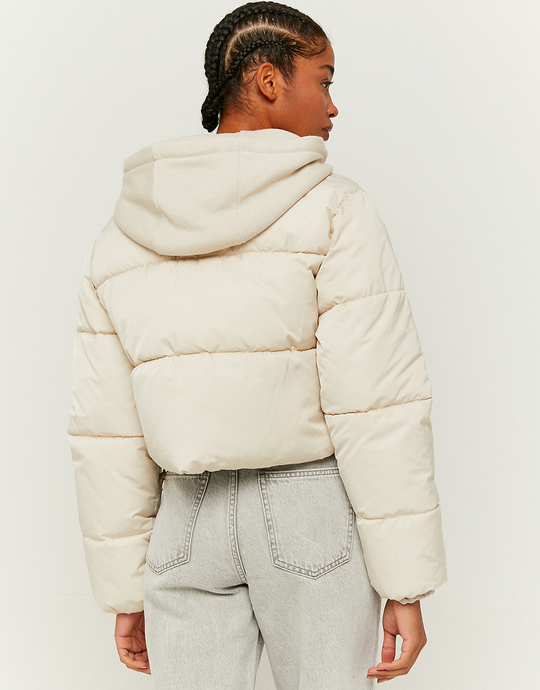 Hooded Cropped Puffer Jacket | TALLY WEiJL