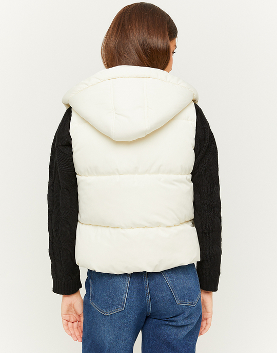 Weiße Ärmellose Steppjacke | TALLY WEiJL