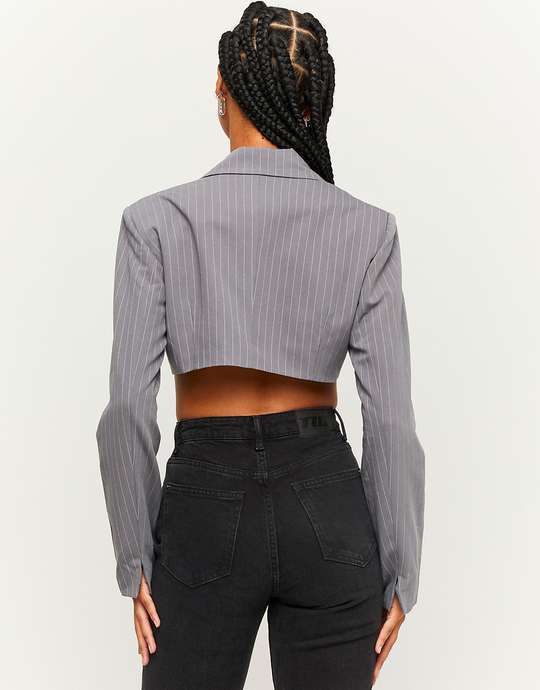 Gestreifter Cropped Blazer | TALLY WEiJL
