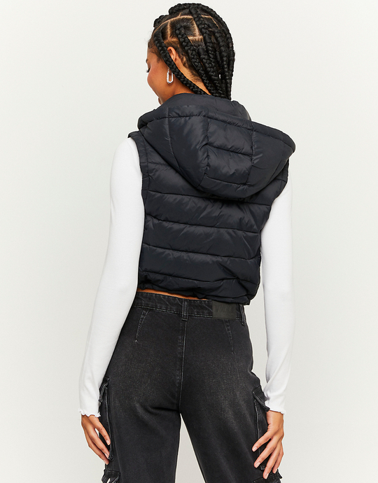 Schwarze Leichte Ärmellose Steppjacke | TALLY WEiJL