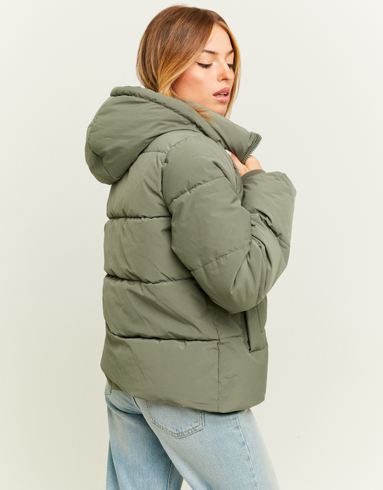 Khaki Padded Jacket | TALLY WEiJL
