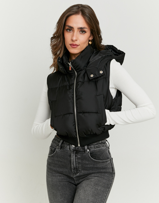Schwarze Padded Vest | TALLY WEiJL