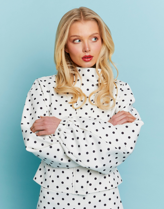 Weiße Jacke mit Punkten | TALLY WEiJL