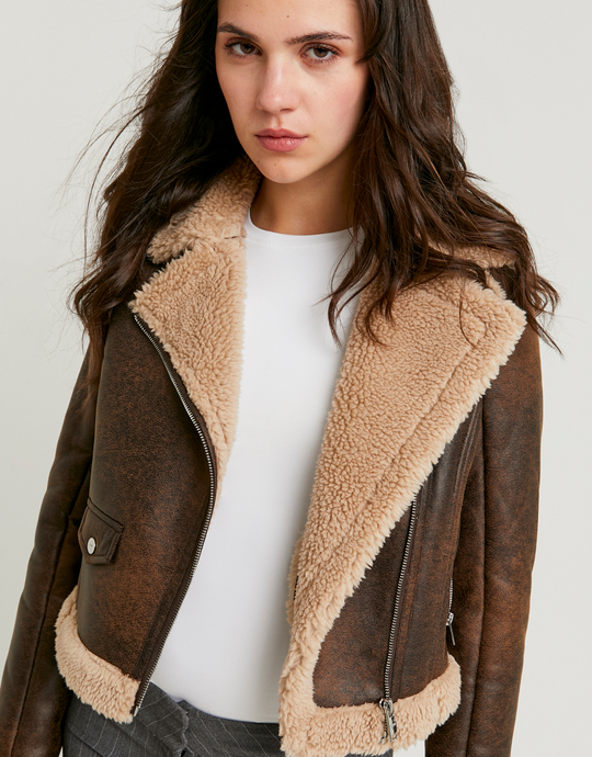 Giacca Aviator Marrone | TALLY WEiJL