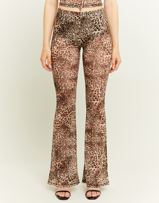 Leo Print Mesh Leggings | TALLY WEiJL