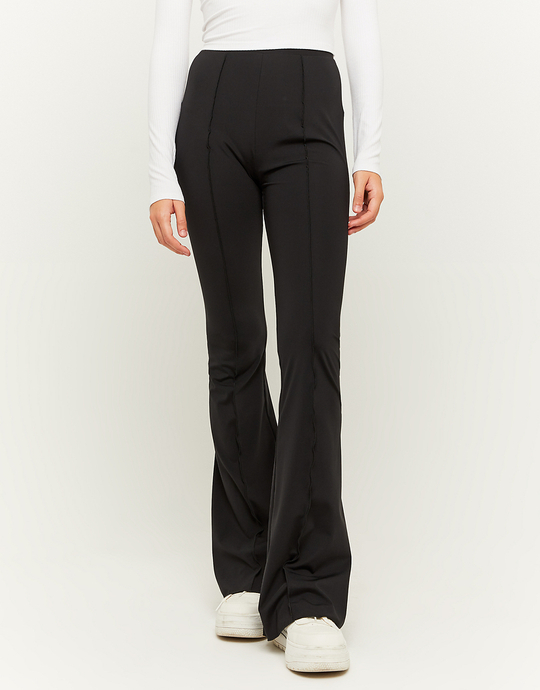 Legging noir Flare avec Volants | TALLY WEiJL