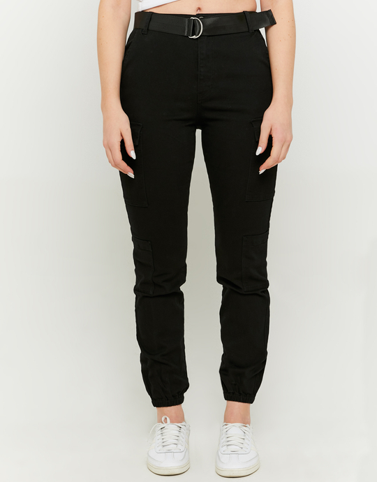 Schwarze High Waist Cargo Hose | TALLY WEiJL