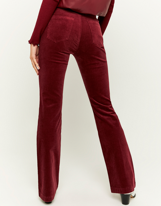 Sztruksowe spodnie dzwony z wysokim stanem | TALLY WEiJL