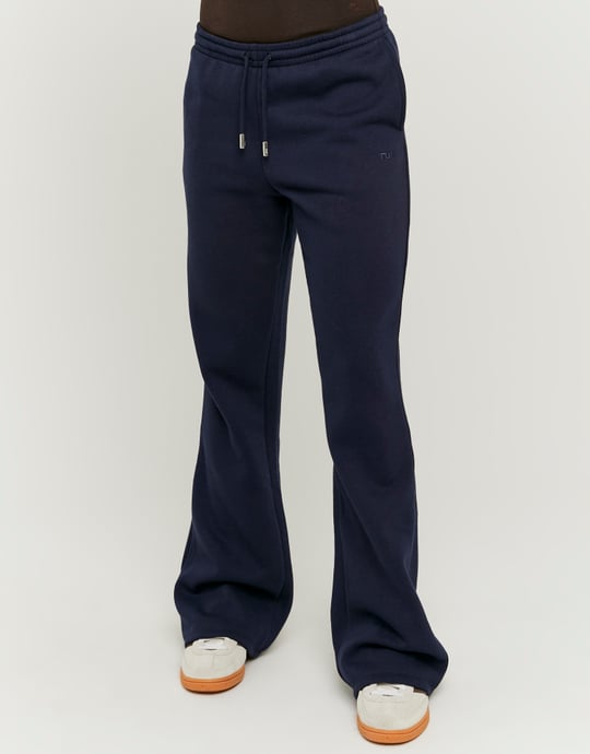 Pantalon de Jogging Bleu Bootcut Taille Basse | TALLY WEiJL