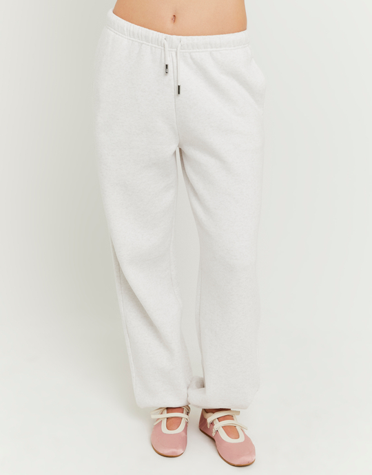 Beige Printed Jogger | TALLY WEiJL