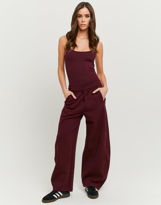 Bordeaux Loose Jogginghose | TALLY WEiJL