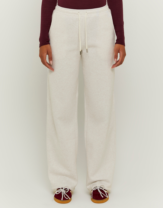 Beige Long Jogger | TALLY WEiJL