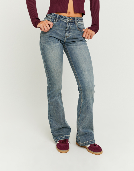 Mid Waist Bootcut Jeans | TALLY WEiJL