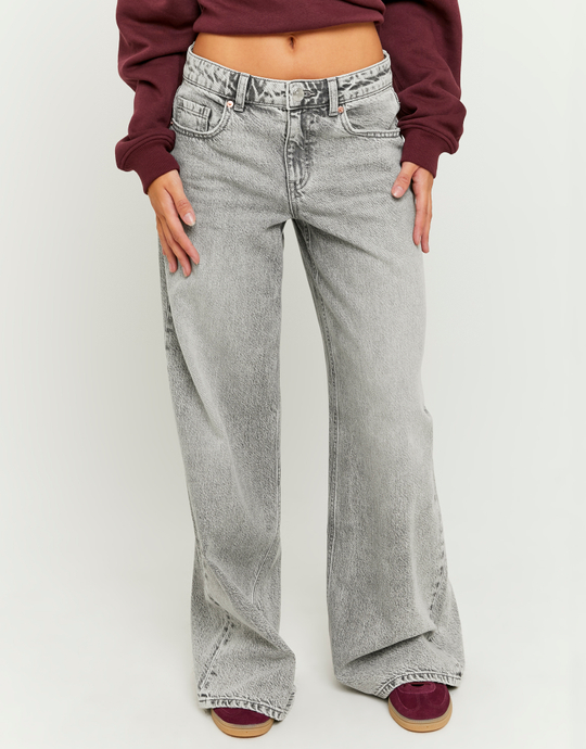 Mid Waist Wide Leg Jeans | TALLY WEiJL