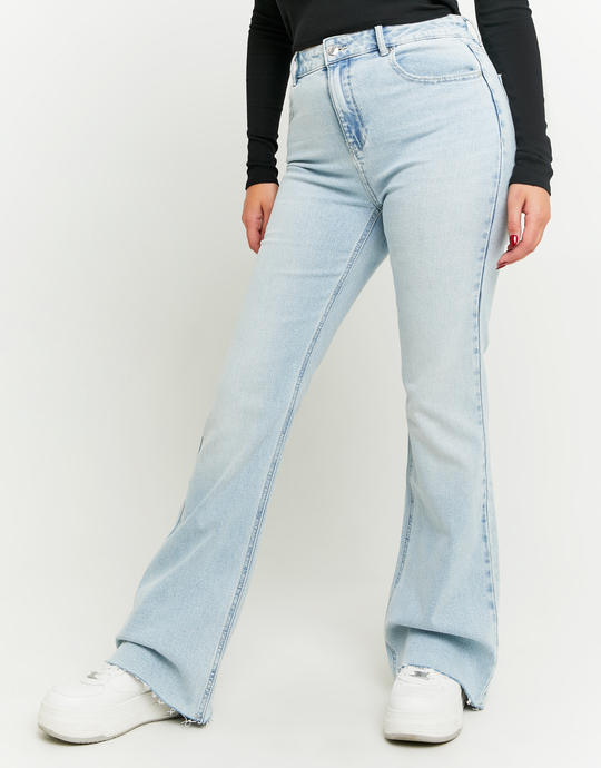 Bleached Flare Jeans | TALLY WEiJL