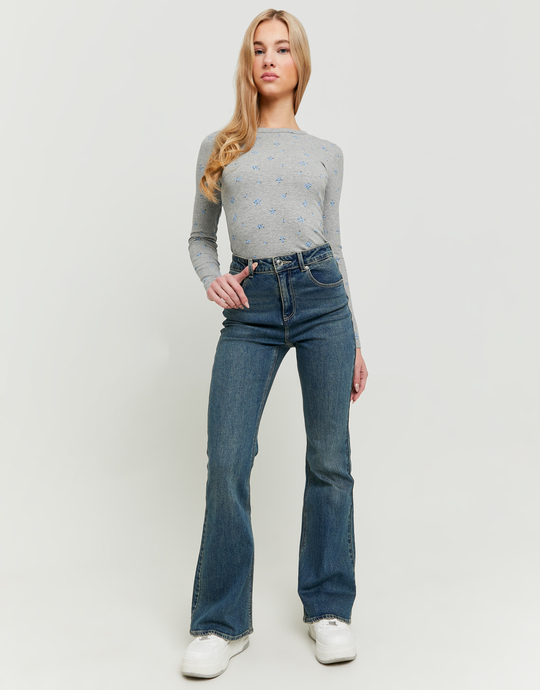 Blue Flare Jeans | TALLY WEiJL