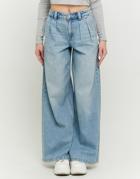 Hellblaue Low Waist Wide Leg Jeans | TALLY WEiJL