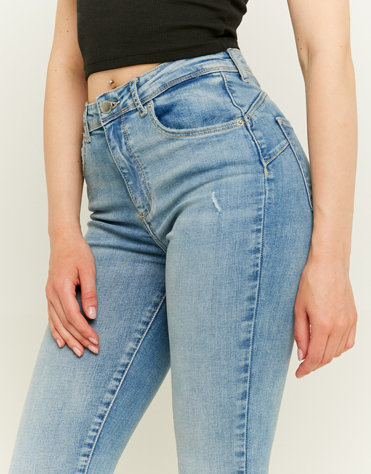 Jean Skinny Push-Up Bleu Clair Taille Mi-Haute | TALLY WEiJL