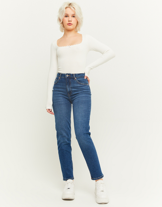 Jeans Blu Modello Mom a Vita Alta | TALLY WEiJL