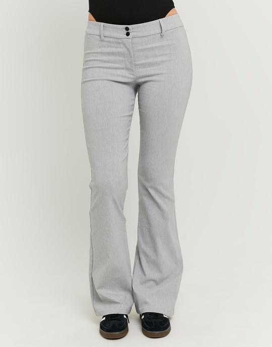 Pantalon Habillé Flare Gris | TALLY WEiJL