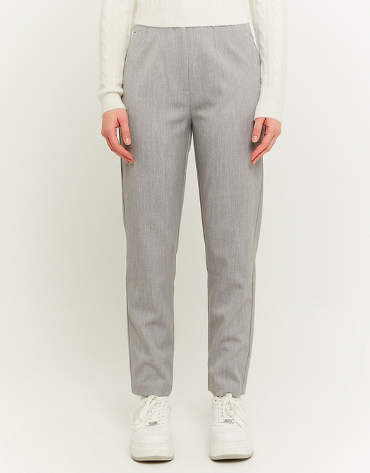 Graue High Waist Cigarette Hose | TALLY WEiJL