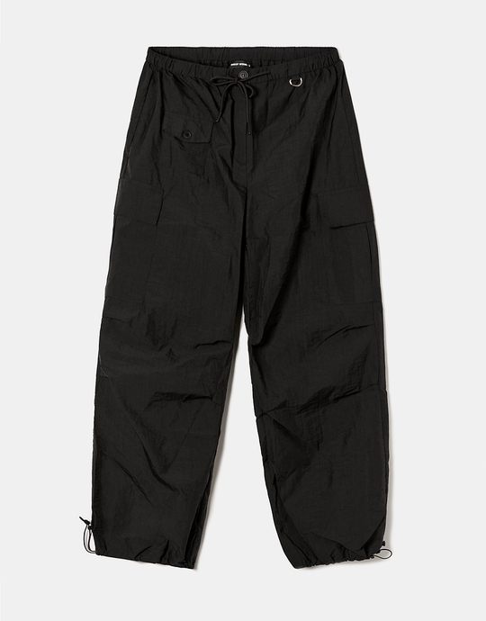 Black Parachute Trousers | TALLY WEiJL