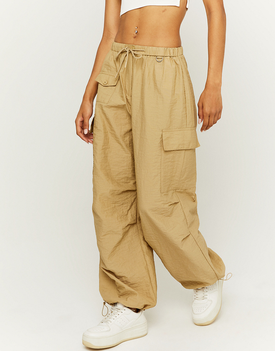 Pantaloni Parachute Beige | TALLY WEiJL