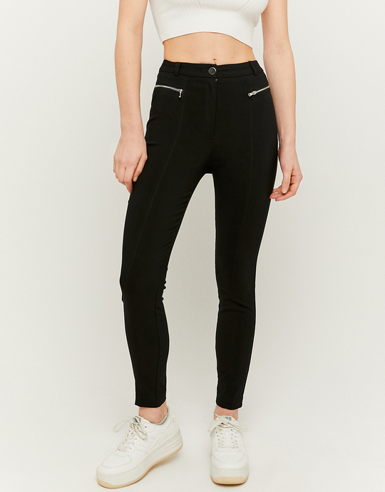 Schwarze High Waist Skinny Hose | TALLY WEiJL
