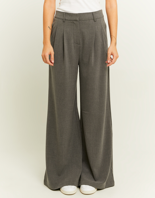 Pantalon Wide Leg Gris | TALLY WEiJL