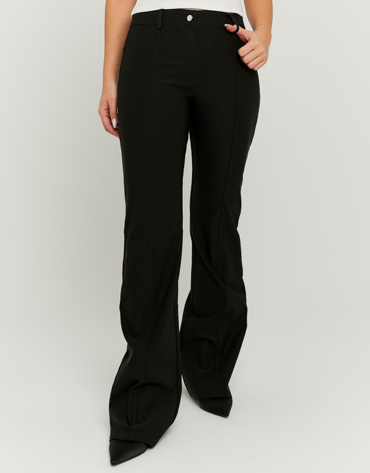 Pantalon Flare Noir Taille Basse | TALLY WEiJL