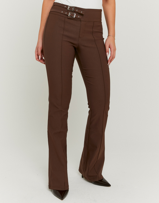 Pantaloni flare marroni | TALLY WEiJL