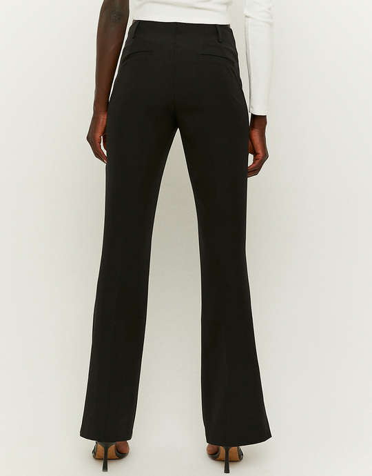 Czarne spodnie dzwony z wysokim stanem | TALLY WEiJL