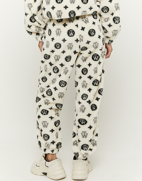 Pantaloni da Jogging Stampati con Pelliccia Sintetica | TALLY WEiJL